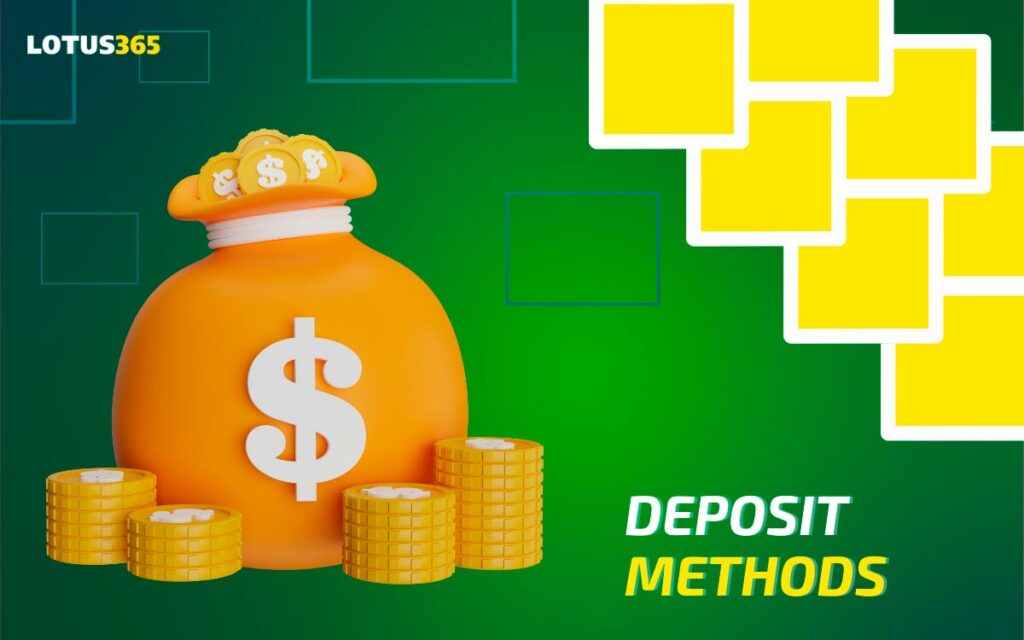Deposit Methods in the Lotus365 App
