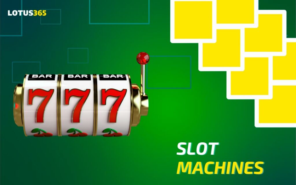 Place bets in the online casino Lotus365 slots