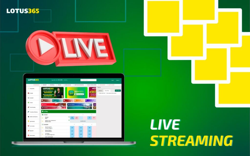Live Stream Sports Events with Lotus365