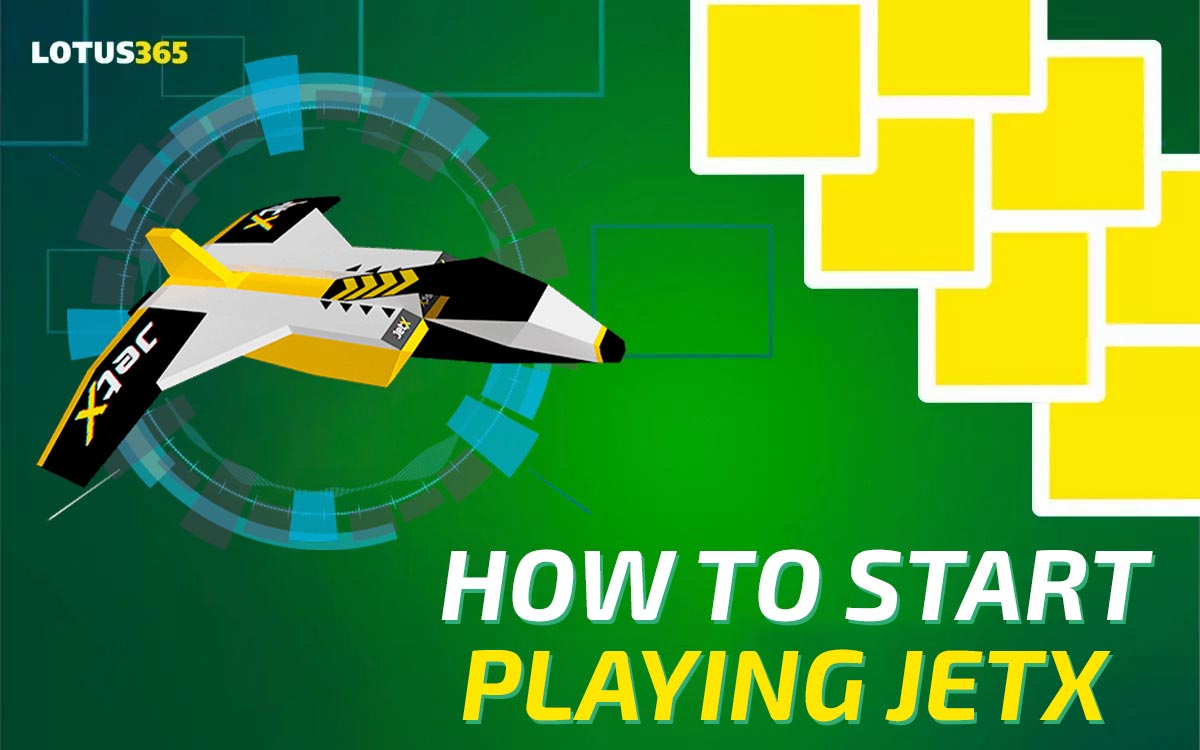 Step-by-step guide on how players can start playing JetX on the Lotus365 platform.