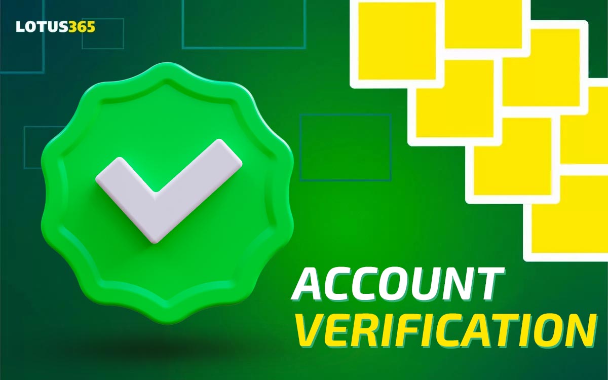 How can players verify their account on the Lotus365 platform?