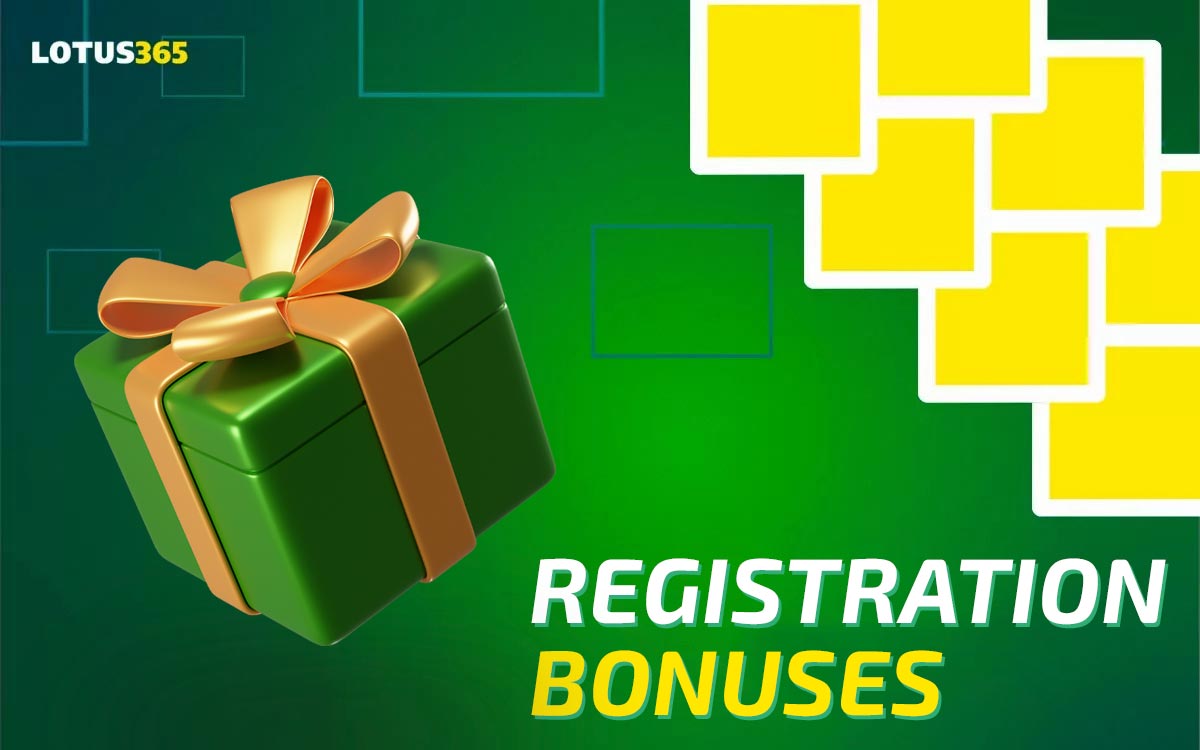 Detailed information about the bonuses that players can receive for registering on the Lotus365 platform.